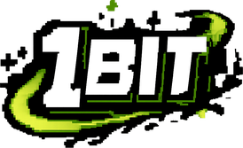 1 bit বাংলাদেশের নীয়ন লোগো